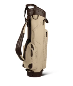 Sun Mountain Golf Canvas & Leather Cart Bag -Wilson Store 190738CanvasLeatherCartNatural Brown