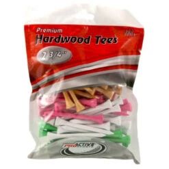 ProActive Premium Sports Hardwood Golf Tees 2.75" -Wilson Store 2.75 Mixed 100
