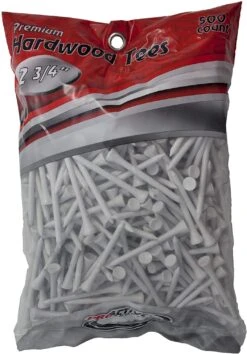 ProActive Premium Sports Hardwood Golf Tees 2.75" 500 Count -Wilson Store 2.75 White 500