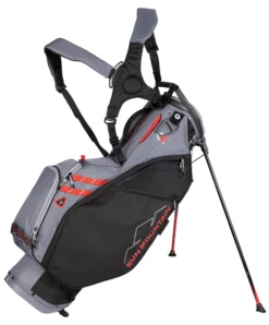 Sun Mountain 2023 4.5 LS 14-Way Divided Golf Stand Carry Bag -Wilson Store 2023 4.5LS14Way 230081 black nickel red