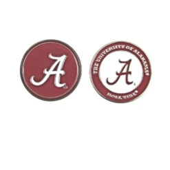 NCAA Double Sided Collegiate Golf Ball Marker Coins -Wilson Store Alabama 1