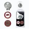 Team Golf Hat Clips With Ball Markers - NCAA Collegiate -Wilson Store Arkansas