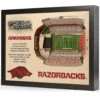 YouTheFan! NCAA 25-Layer StadiumView Wall Art -Wilson Store ArkansasRazorbacks0