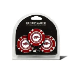 Team Golf NCAA Magnetic Poker Chip Ball Markers -Wilson Store Arkansas 3 Pack