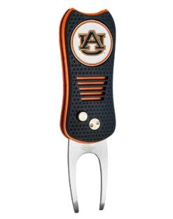 Team Golf Retractable Switchblade Switchfix Divot Tool Ball Marker - NCAA 25 Team Golf Retractable Switchblade Switchfix Divot Tool Ball Marker - NCAA -Wilson Store Auburn Tigers Switchfix 44448 105