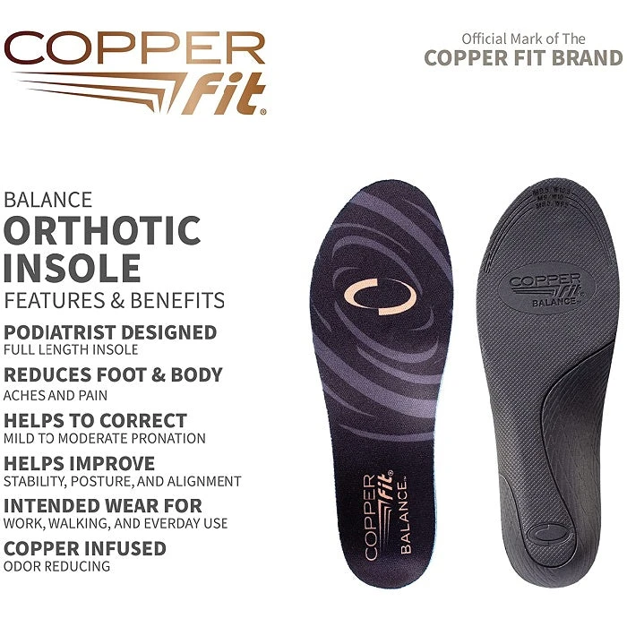 Copper Fit Balance Orthotic Insoles 3 Copper Fit Balance Orthotic Insoles