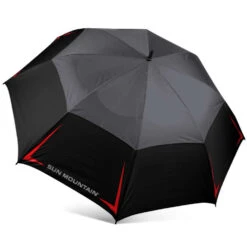 Sun Mountain Golf 68" Manual Umbrella 21 Sun Mountain Golf 68" Manual Umbrella -Wilson Store Black Gunmetal Red