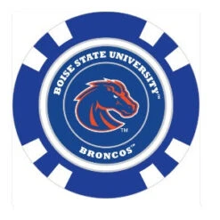Team Golf NCAA Magnetic Poker Chip Ball Markers -Wilson Store BoiseState1