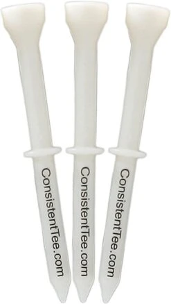 Consistent Tee Golf Tees 10 Pack - 3.25" 18 Consistent Tee Golf Tees 10 Pack - 3.25" -Wilson Store ConsistentTees White2