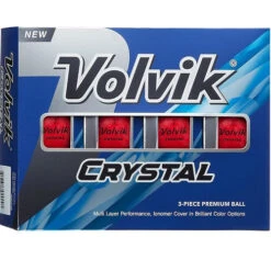 Volvik Crystal Focus Colored Golf Balls -Wilson Store CrystalFocus2022 RubyRed