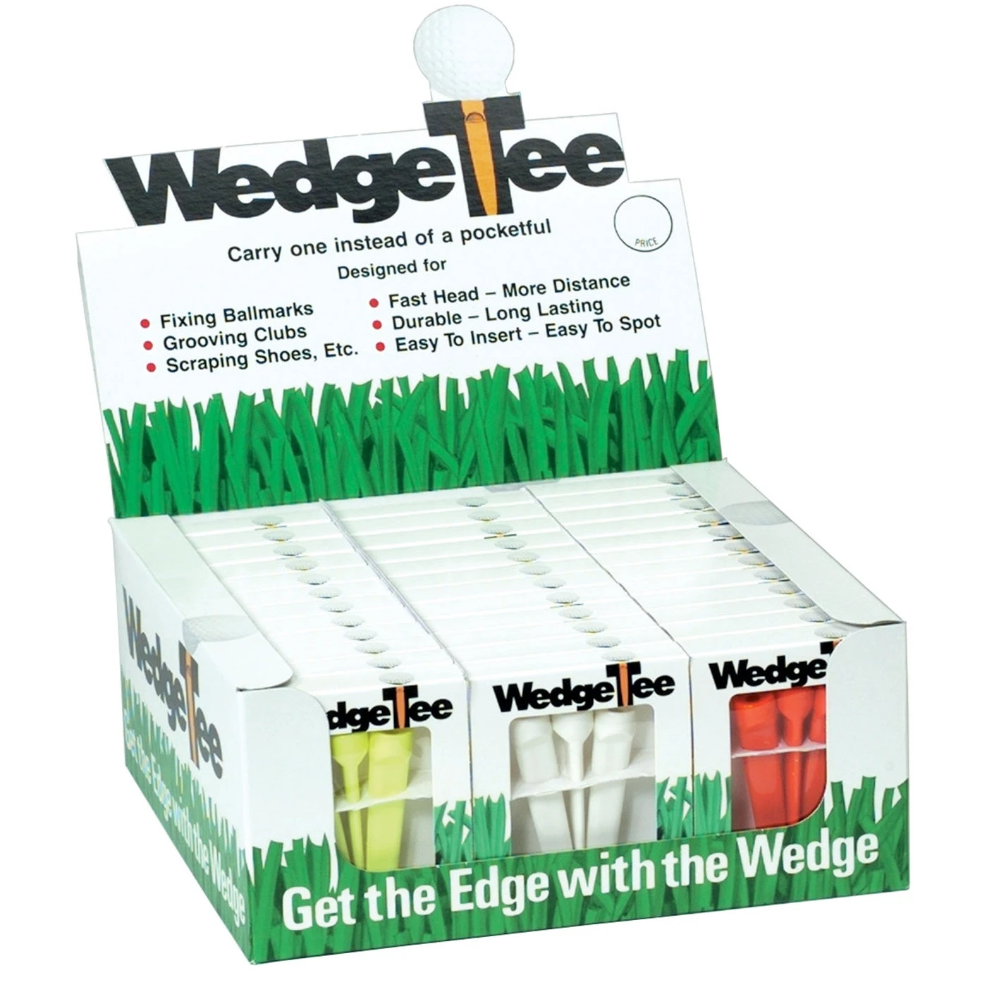 Wedge Tees Golf Tee, Divot Repair & Groove Cleaner Combo 3 Wedge Tees Golf Tee, Divot Repair & Groove Cleaner Combo