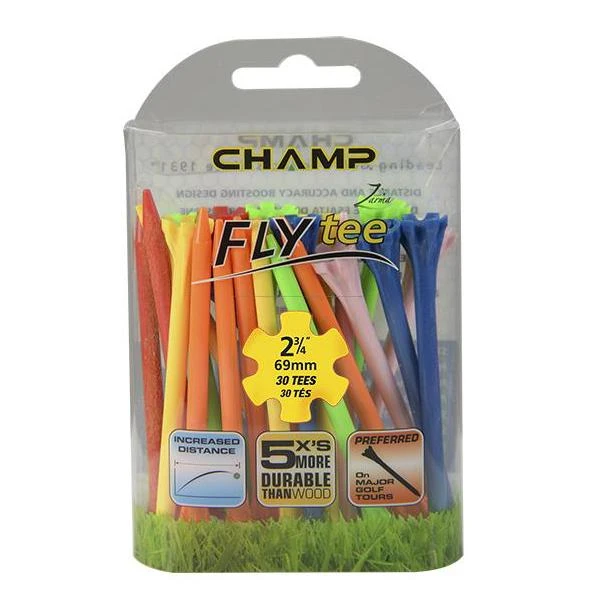 Champ Fly Tees 2.75" Plastic Golf Tees 4 Champ Fly Tees 2.75" Plastic Golf Tees - Image 2