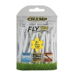 Champ Fly Tees 2.75" Plastic Golf Tees 14 Champ Fly Tees 2.75" Plastic Golf Tees -Wilson Store Flytee 2.75 white