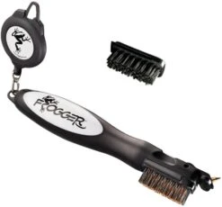 Frogger Golf BrushPro Retractable Golf Club Brush With Groove Cleaner 15 Frogger Golf BrushPro Retractable Golf Club Brush With Groove Cleaner -Wilson Store Frogger Original Club Brush Gray