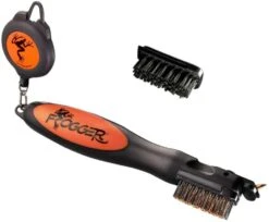 Frogger Golf BrushPro Retractable Golf Club Brush With Groove Cleaner 16 Frogger Golf BrushPro Retractable Golf Club Brush With Groove Cleaner -Wilson Store Frogger Original Club Brush Orange