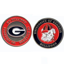 NCAA Double Sided Collegiate Golf Ball Marker Coins -Wilson Store Georgia