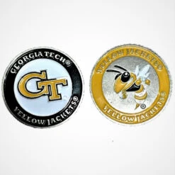 NCAA Double Sided Collegiate Golf Ball Marker Coins -Wilson Store GeorgiaTech