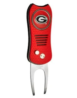 Team Golf Retractable Switchblade Switchfix Divot Tool Ball Marker - NCAA 27 Team Golf Retractable Switchblade Switchfix Divot Tool Ball Marker - NCAA -Wilson Store Georgia Bulldogs Switchfix 44448 115