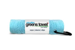 Clip Wipes Microfiber Golf Greens Towel 17 Clip Wipes Microfiber Golf Greens Towel -Wilson Store Greens Towels Caibbean Blue
