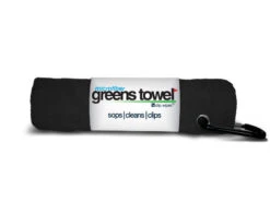 Clip Wipes Microfiber Golf Greens Towel 20 Clip Wipes Microfiber Golf Greens Towel -Wilson Store Greens Towels Jet Black