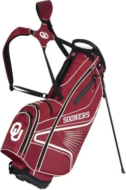 NCAA Collegiate The Gridiron III Team Effort Stand Bag 25 NCAA Collegiate The Gridiron III Team Effort Stand Bag -Wilson Store Gridiron III Stand Bag Oklahoma Sooners
