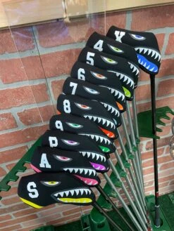 Shark Bite Neoprene Iron Head Covers Set 14 Shark Bite Neoprene Iron Head Covers Set -Wilson Store IMG 2810