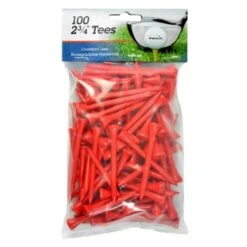 Intech 2 3/4-Inch Golf Tees 100-Pack -Wilson Store IntechGolfTees 100 Red