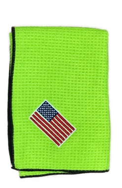 Joseph Elliott USA Embroidered Flag 18" X 18" Micro Fiber Towels -Wilson Store JE1