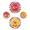 WinCraft NFL Ball Marker Set -Wilson Store KCChiefsSBBallMarkerSet