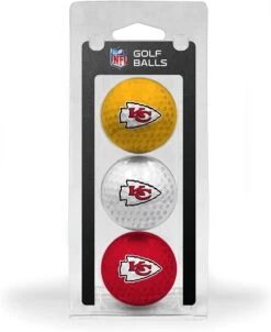 NFL Golf Balls 3 Ball Gift Pack -Wilson Store Kansas City Chiefs 3 ball pack NFL