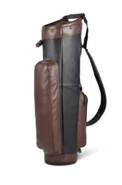 Sun Mountain Golf Leather Cart Bag 20 Sun Mountain Golf Leather Cart Bag -Wilson Store LeatherCartBlack BrownAltShot1