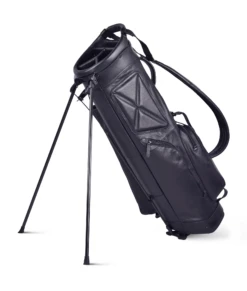 Sun Mountain Golf Leather Carry Stand Bag 15 Sun Mountain Golf Leather Carry Stand Bag -Wilson Store LeatherStandBlackAltShot