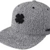 Lucky Flat Bill Black Clover Snapback Hat 1 Lucky Flat Bill Black Clover Snapback Hat -Wilson Store Lucky Flat Bill Snapback Lucky Flat