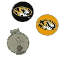 Team Effort Collegiate Hat Clip And 2 Ball Markers -Wilson Store MIssouri Mizzou University Hat Clip Ball Markers Team Effort