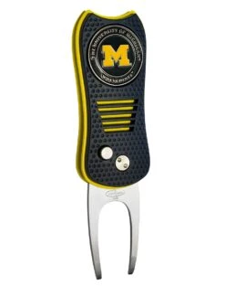 Team Golf Retractable Switchblade Switchfix Divot Tool Ball Marker - NCAA 32 Team Golf Retractable Switchblade Switchfix Divot Tool Ball Marker - NCAA -Wilson Store Michigan Wolverines Switchfix 44448 131