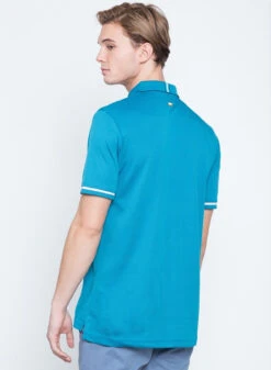 Callaway Jack Nicklaus Black Label By Perry Ellis Mini Jacquard Polo Shirts -Wilson Store MiniJacquardPolo DeepDiveBlue3