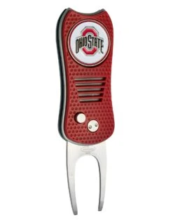 Team Golf Retractable Switchblade Switchfix Divot Tool Ball Marker - NCAA 35 Team Golf Retractable Switchblade Switchfix Divot Tool Ball Marker - NCAA -Wilson Store OhioState Buckeyes Switchfix 44448 142
