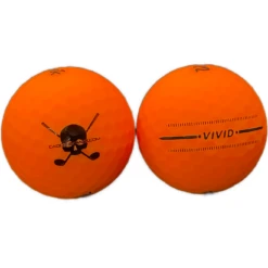 CaddiesShack Custom Jolly Rogers Skull & Crossbones Volvik Vivid Matte Golf Balls 10 CaddiesShack Custom Jolly Rogers Skull & Crossbones Volvik Vivid Matte Golf Balls -Wilson Store Orangevivid