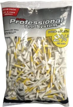 Pride Professional Tee System ProLength Golf Tees -Wilson Store PTS ProLength White 2.75 175
