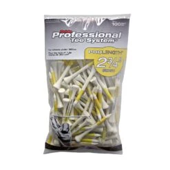 Pride Professional Tee System ProLength Golf Tees -Wilson Store PTS ProLength Yellow 100