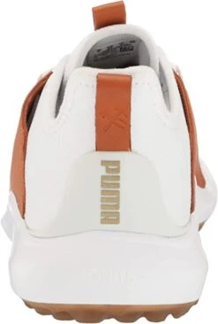 Puma Ignite Fasten8 Crafted Laced Golf Shoes -Wilson Store PumaFasten8Crafted WhiteLeatherBrown2