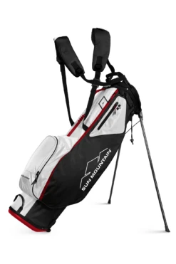 Sun Mountain Golf 2022 UltraLight 2.5+ 4-Way Stand Carry Bag -Wilson Store SM25Black White Red