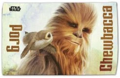 Star Wars Fan Towels 16" X 25" -Wilson Store Star Wars Chewbacca and Porg Towel