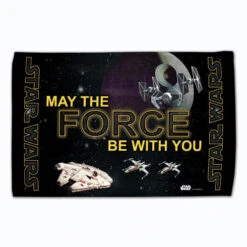 Star Wars Fan Towels 16" X 25" -Wilson Store Star Wars Fan towel 16x25 May the Forece Be With You