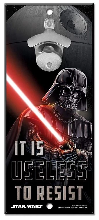 WinCraft Star Wars Bottle Opener 13" X 5" Wooden Signs 5 WinCraft Star Wars Bottle Opener 13" X 5" Wooden Signs - Image 3