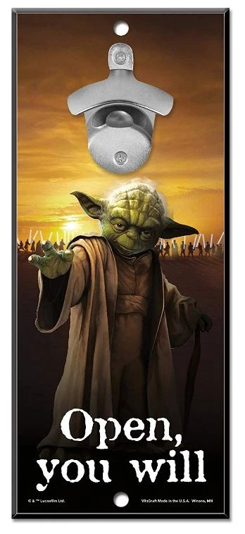 WinCraft Star Wars Bottle Opener 13" X 5" Wooden Signs 4 WinCraft Star Wars Bottle Opener 13" X 5" Wooden Signs - Image 2
