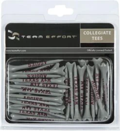 WinCraft Team Effort Collegiate Golf Tees 40 Pack -Wilson Store Texas A M Aggies Tees