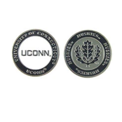 NCAA Double Sided Collegiate Golf Ball Marker Coins -Wilson Store Uconn1