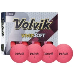 Volvik Vivid Soft Matte Urethane Golf Balls -Wilson Store Vivid Soft Pink