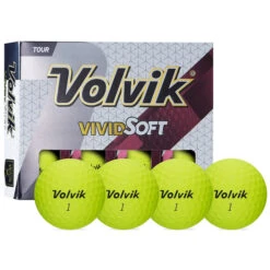 Volvik Vivid Soft Matte Urethane Golf Balls -Wilson Store Vivid Soft Yellow
